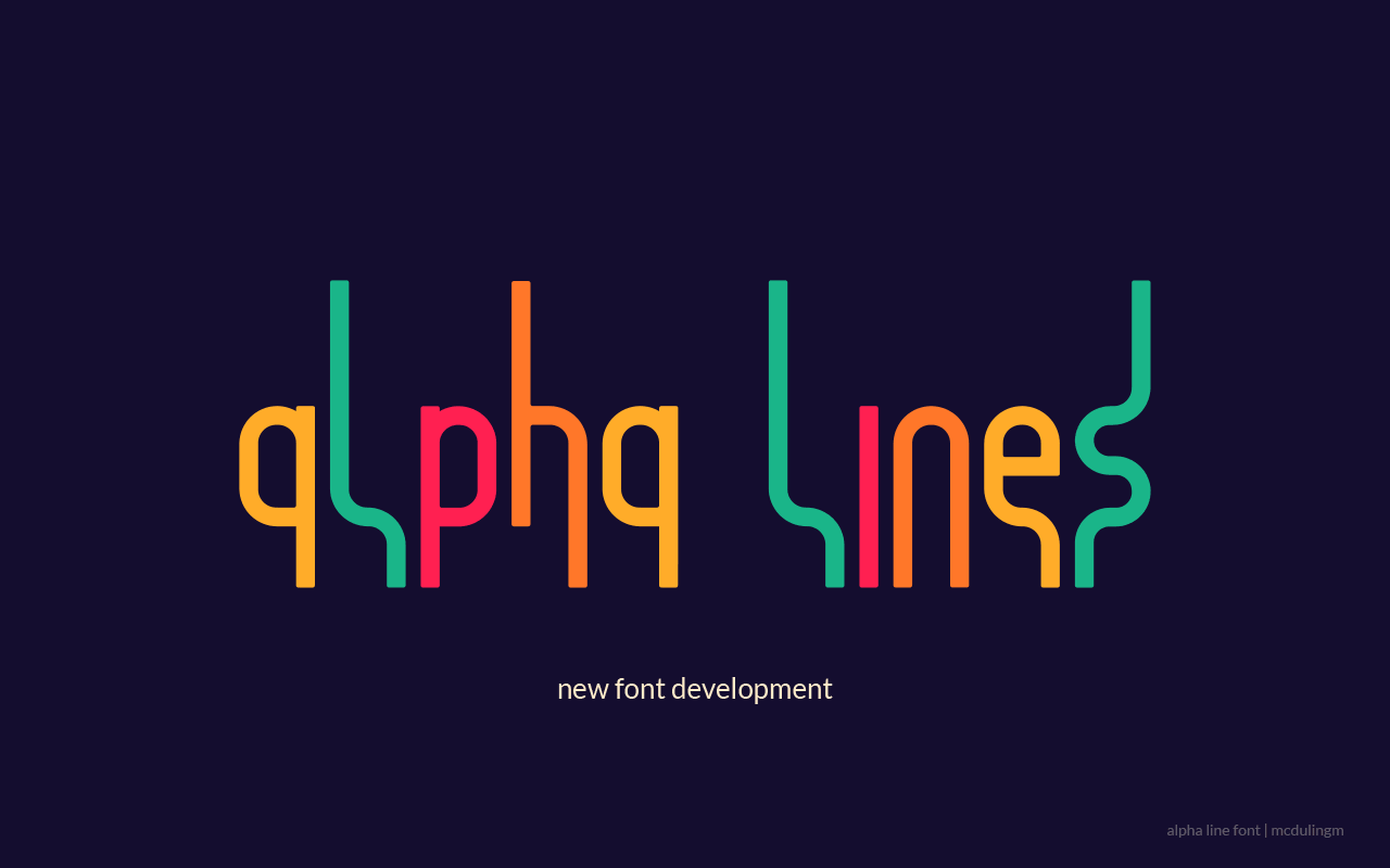 Alpha Lines Typeface 1